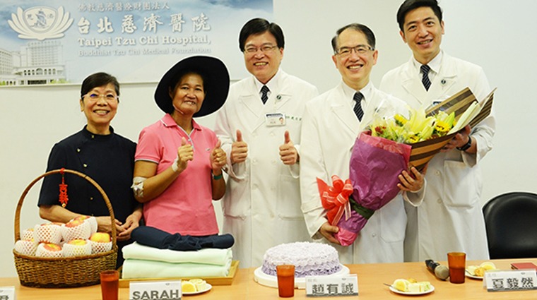台北慈濟醫療團隊協助Sarah切除下巴巨瘤並重建下顎骨
