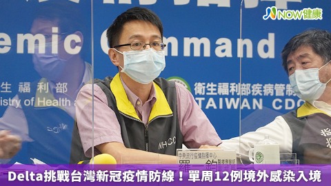  Delta挑戰台灣新冠疫情防線！ 單周12例境外感染入境