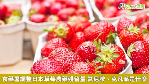 食藥署調整日本草莓農藥殘留量 氟尼胺、克凡派是什麼