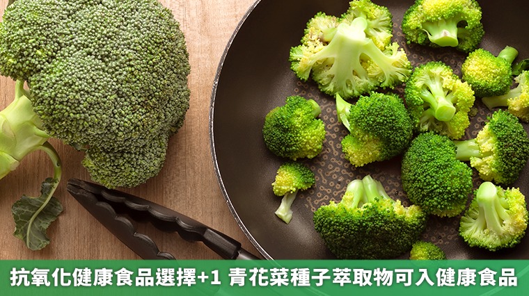 抗氧化健康食品選擇+1 青花菜種子萃取物可入健康食品