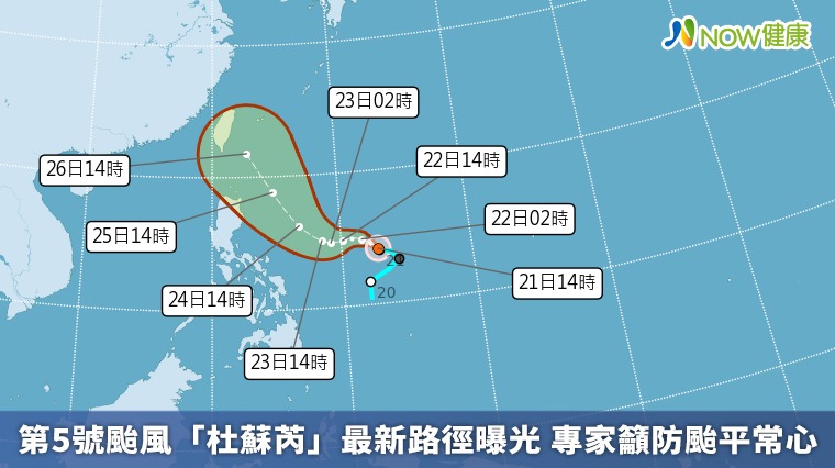 第5號颱風「杜蘇芮」最新路徑曝光 專家籲防颱平常心 