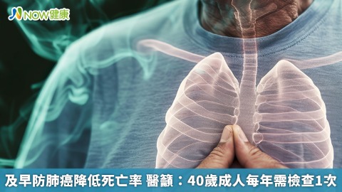 及早防肺癌降低死亡率 醫籲：40歲成人每年需檢查1次