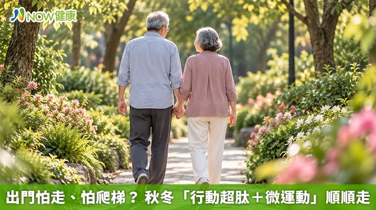 出門怕走、怕爬梯？ 秋冬「行動超肽＋微運動」順順走